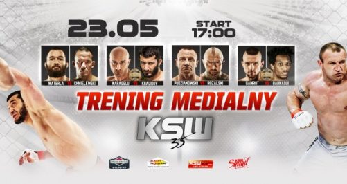 Media trening przed KSW 35 w poniedziałek 23 maja w Złotych Tarasach