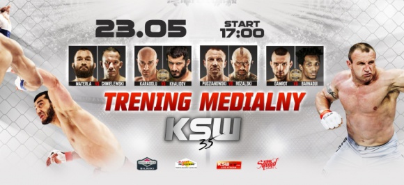 Media trening przed KSW 35 w poniedziałek 23 maja w Złotych Tarasach