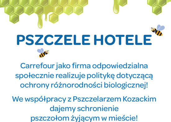 Pszczele Hotele od Carrefour Polska