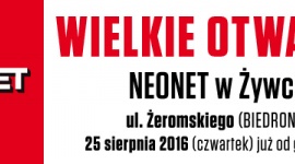 Wielkie Otwarcie NEONET w Żywcu Zakupy, LIFESTYLE - Bony na zakupy, konkurs z nagrodami, promocje i obniżki cen na cały asortyment – to wszystko czeka na klientów, którzy w najbliższy czwartek przybędą na Wielkie Otwarcie NEONET w Żywcu.