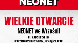 Wielkie Otwarcie NEONET we Wrześni Zakupy, LIFESTYLE - Bony zakupowe dla pierwszych 60 osób, konkurs z nagrodami, promocje i obniżki cen na cały asortyment – to wszystko czeka na klientów, którzy w najbliższy czwartek (8 września) przybędą na Wielkie Otwarcie NEONET we Wrześni.