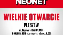 Wielkie Otwarcie NEONET w Pleszewie Zakupy, LIFESTYLE - Bony zakupowe dla pierwszych 50 osób, licytacje paragonów z cennymi nagrodami, promocje i obniżki cen na cały asortyment – to wszystko czeka na Klientów, którzy 8 grudnia przybędą na Wielkie Otwarcie NEONET w Pleszewie. Start imprezy już o godzinie 8.00!