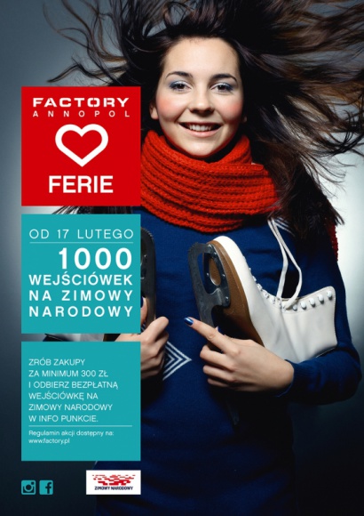 1000 wejściówek na Zimowy Narodowy od Factory Annopol!