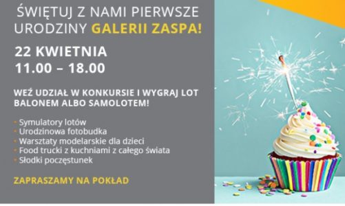 Galeria Zaspa zaprasza na 1. urodziny