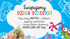 Bakalland i Bartek wspólnie świętują Dzień Dziecka przez cały weekend Zakupy, LIFESTYLE - Z okazji Dnia Dziecka w sieciach sklepów Bartek, do każdego zakupu dodawany jest smaczny upominek od marki Bakalland – producenta najlepszej jakości bakalii i batonów zbożowych oraz produktów śniadaniowych. Akcja skierowana jest do rodziców i dzieci.