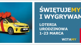 Portu Łódź zaprasza na Loterię Urodzinową! Zakupy, LIFESTYLE - Samochód Kia Rio, telewizory Samsung i ponad 200 kart podarunkowych do wykorzystania na terenie Centrum – wszystko to wygrać można w Loterii Urodzinowej Portu Łódź! Zabawa trwa do 23 marca.