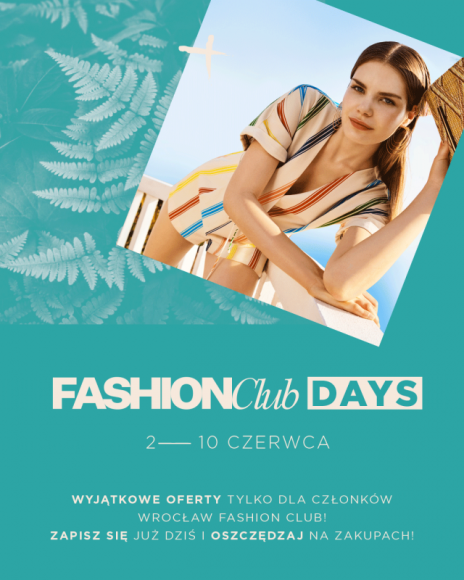 Wrocław Fashion Outlet: Fashion Club Days z dodatkowymi rabatami