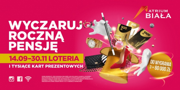 Wielka loteria „Wyczaruj roczną pensję” z Atrium Biała