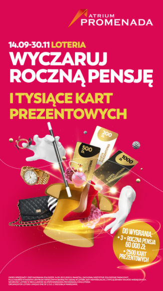 Wielka loteria „Wyczaruj roczną pensję” w warszawskich centrach Atrium